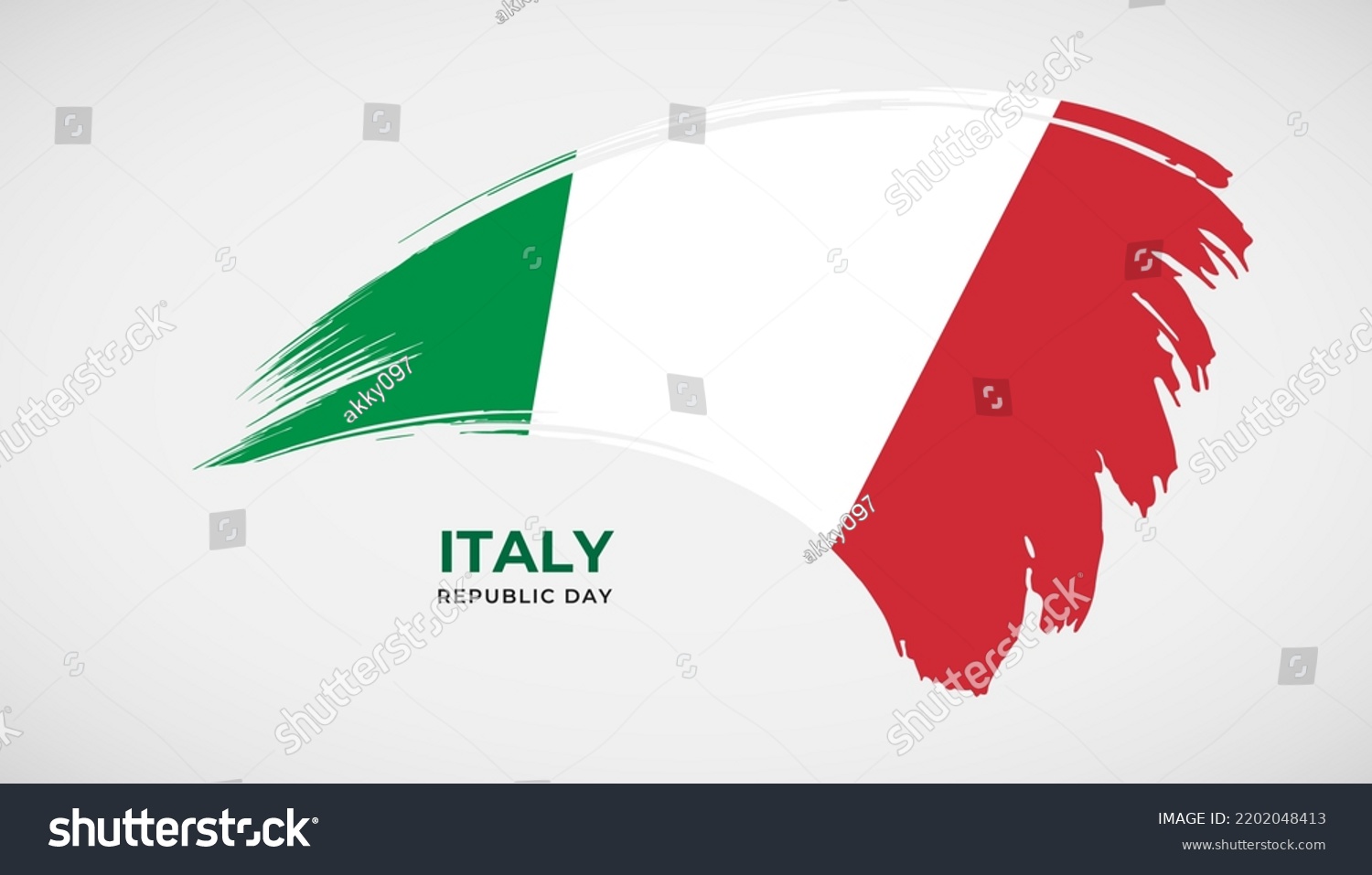 Hand Drawing Brush Stroke Flag Italy Stock Vector (Royalty Free ...