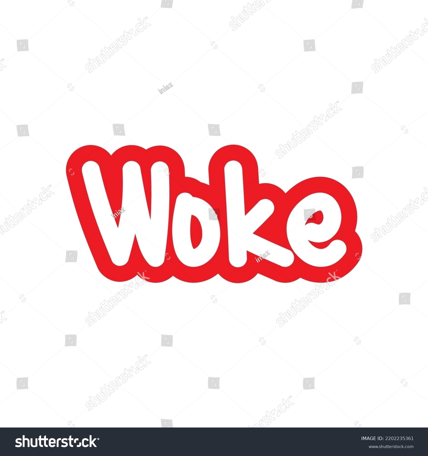 Woke Gen Z Slang Word Sticker Stock Vector Royalty Free 2202235361   Stock Vector Woke Gen Z Slang Word Sticker Woke Is Spiritual And Intellectual Enlightenment Like Waking Up 2202235361 