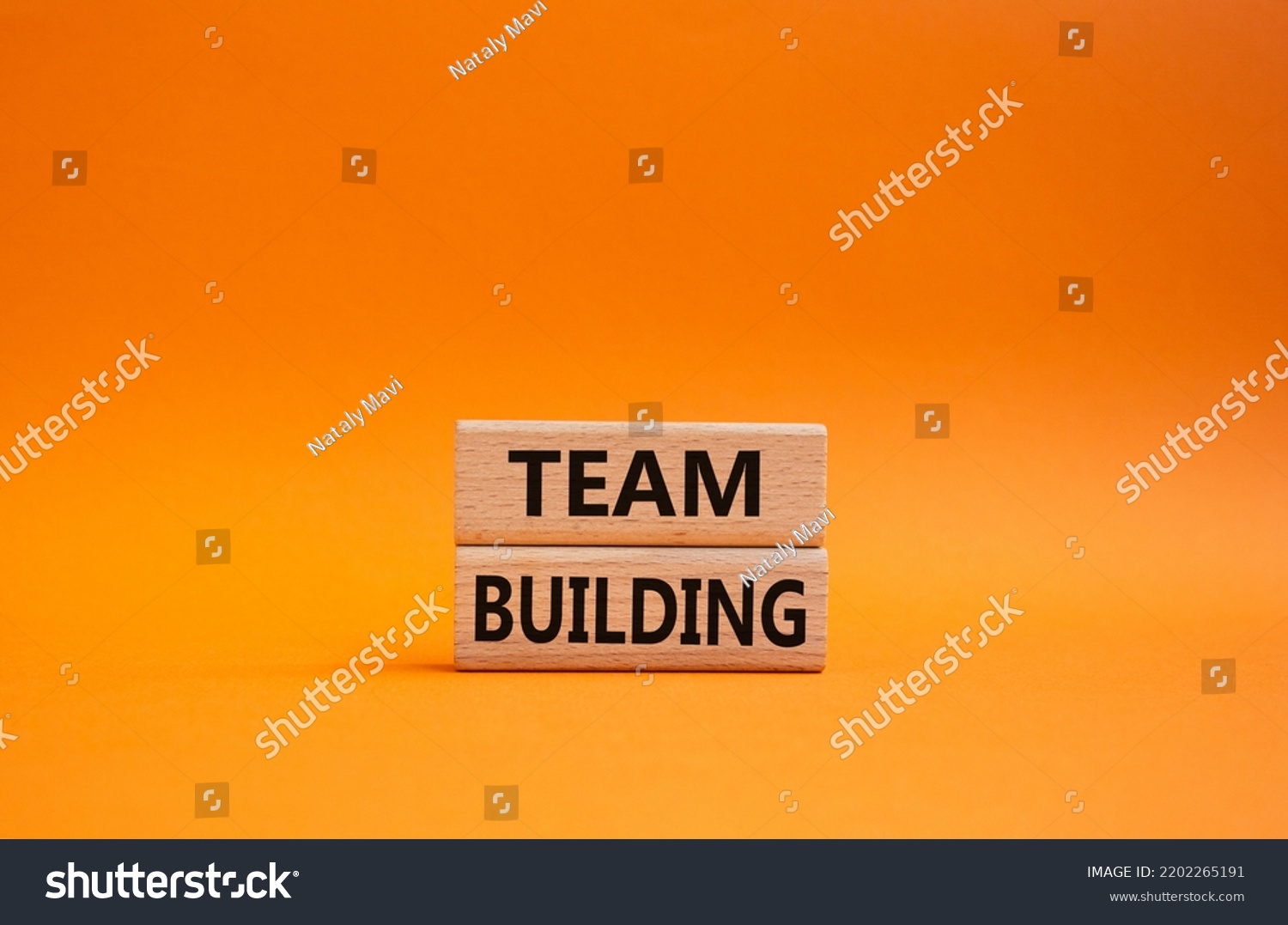 Team Building Symbol Concept Word Team Stock Photo 2202265191 ...