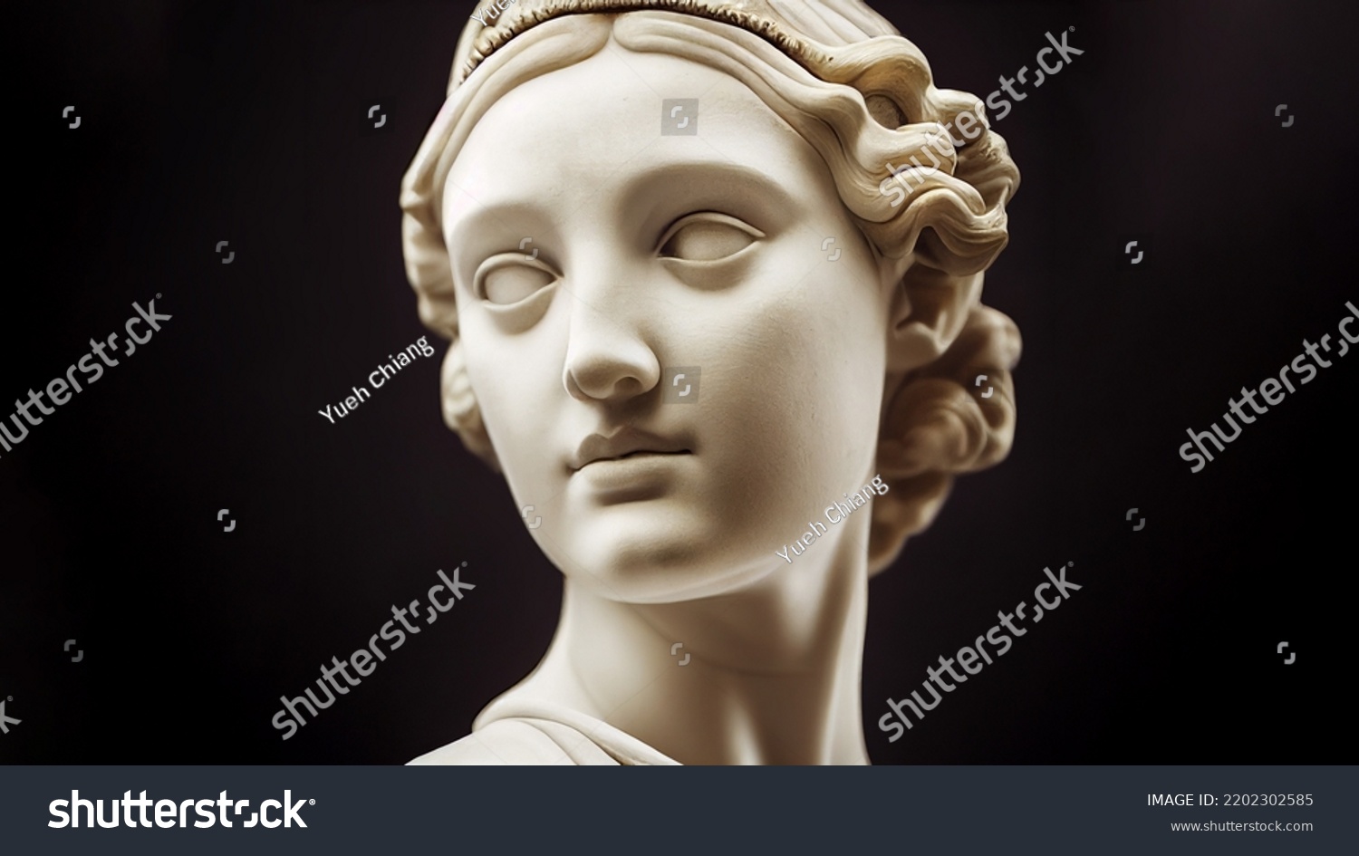 3d Illustration Renaissance Marble Statue Aphrodite Stock Illustration ...