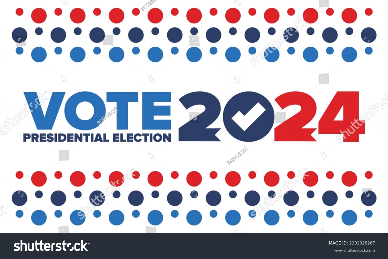 Presidential Election 2024 United States Vote Stock Vector (Royalty ...