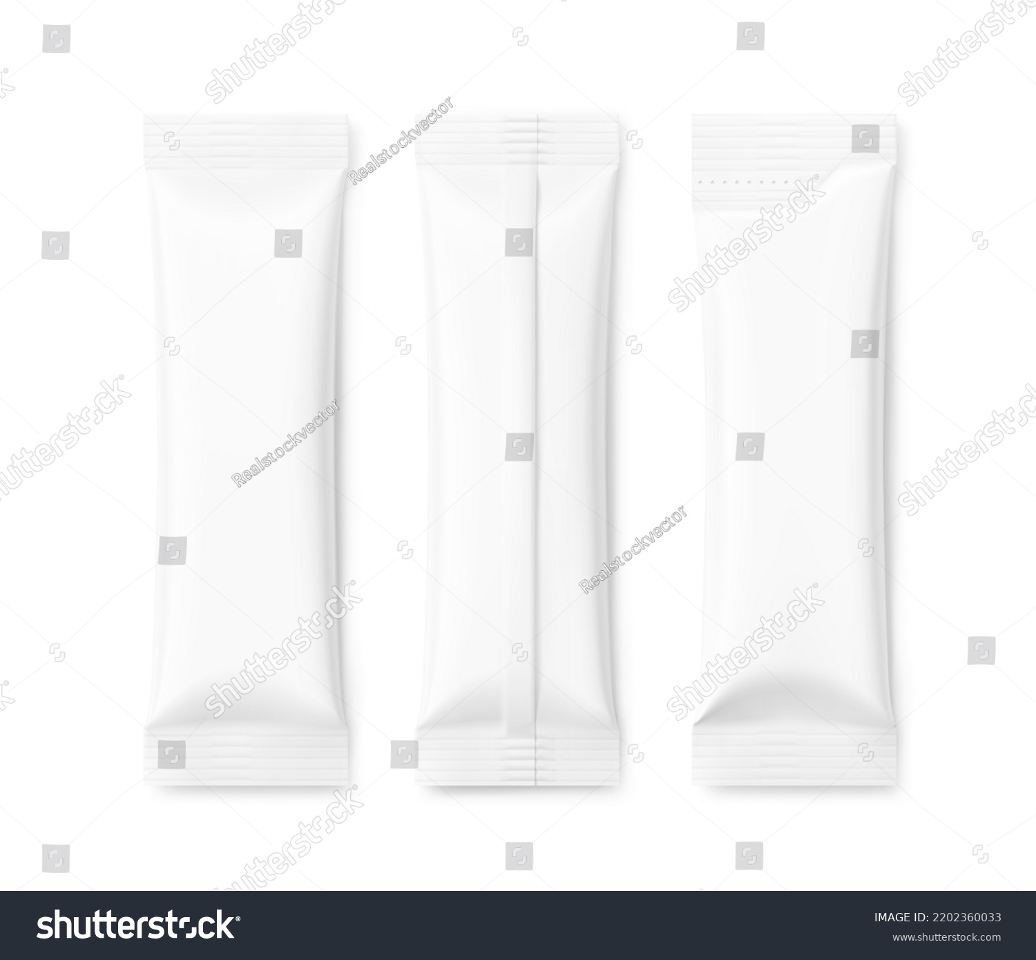 Blank Stick Mockup Set Two Types Stock Vector (Royalty Free) 2202360033 ...