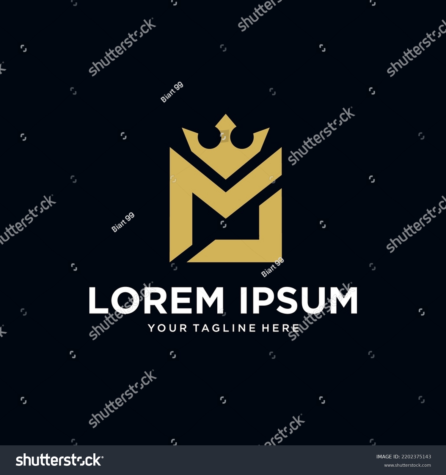 Ml King Company Logo Design Vector Stock Vector (Royalty Free ...