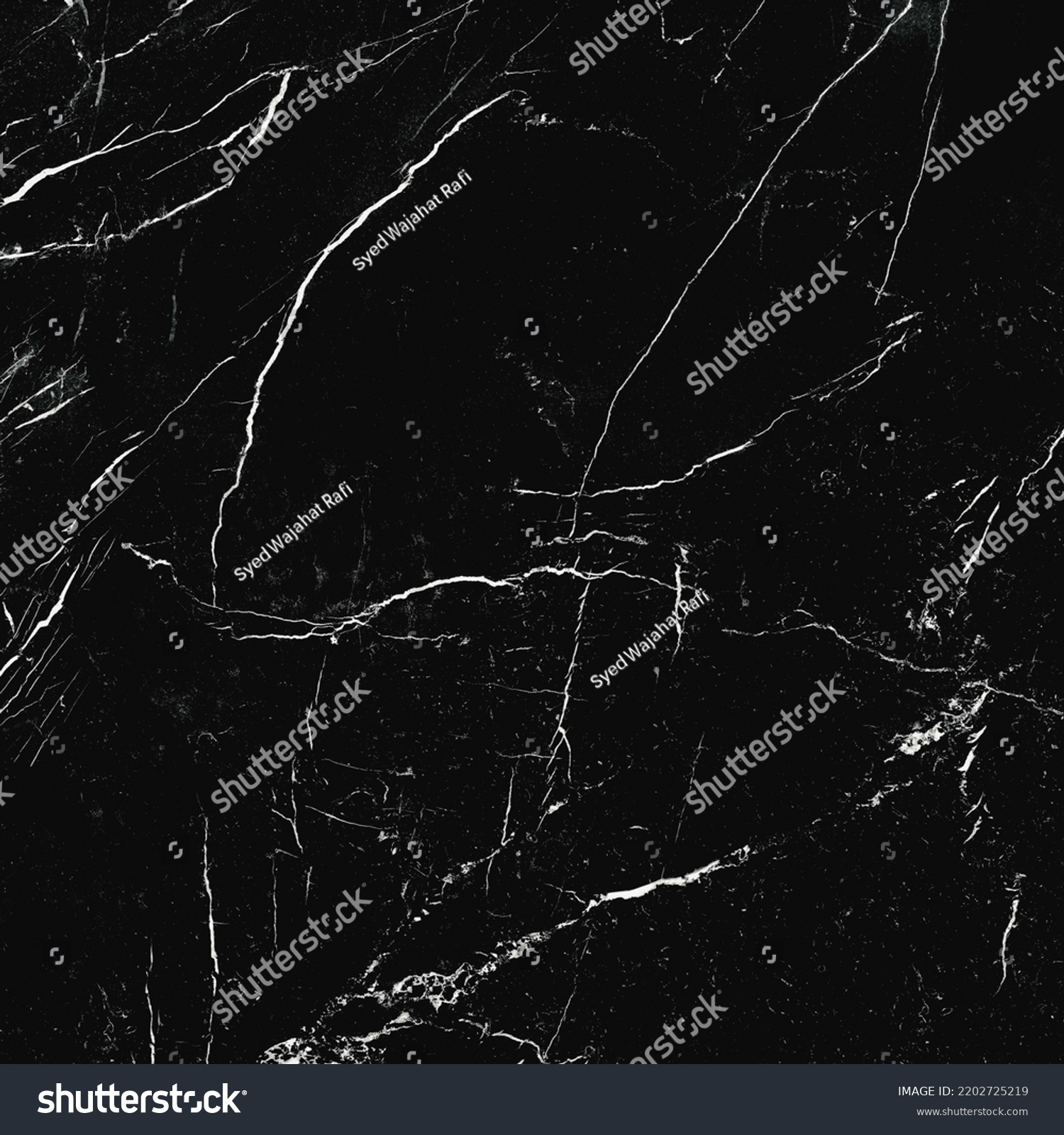 Black Marble White Vein Background Black Stock Photo 2202725219 ...