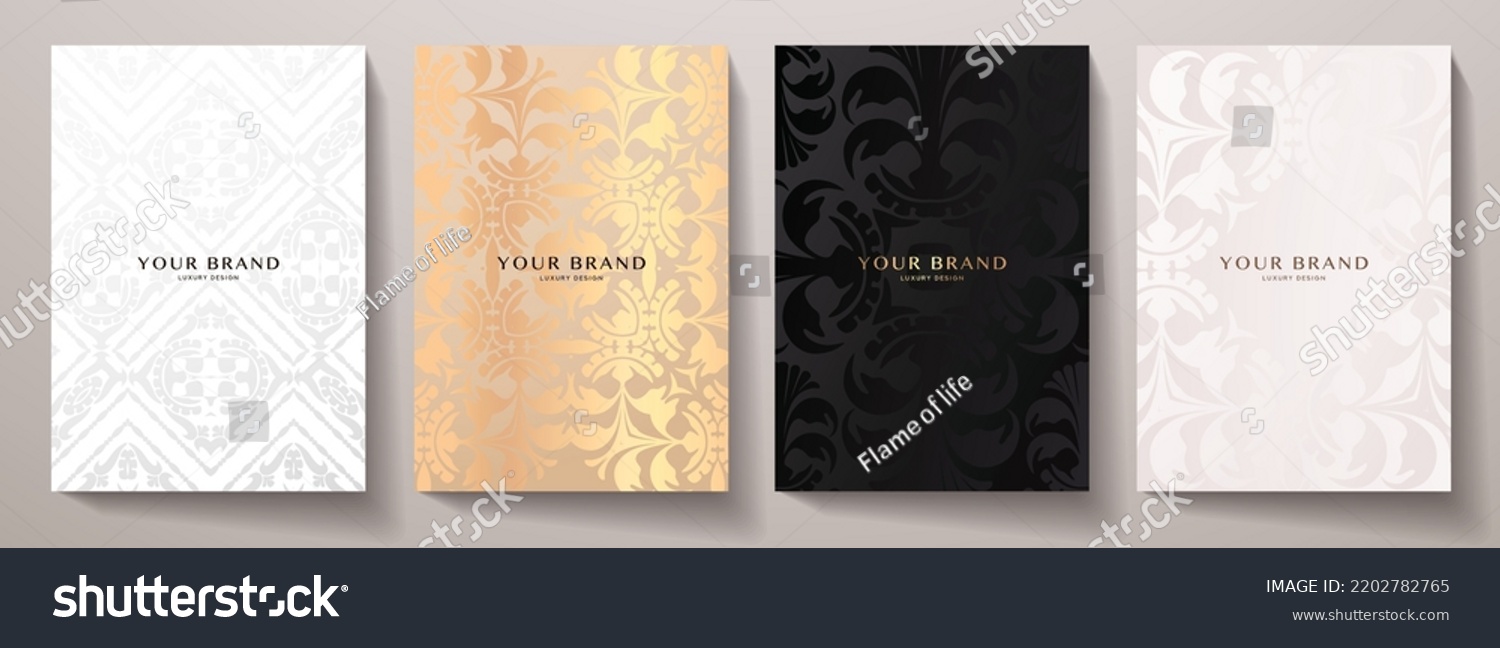 Luxury Premium Cover Design Set Abstract Stock Vector (Royalty Free ...