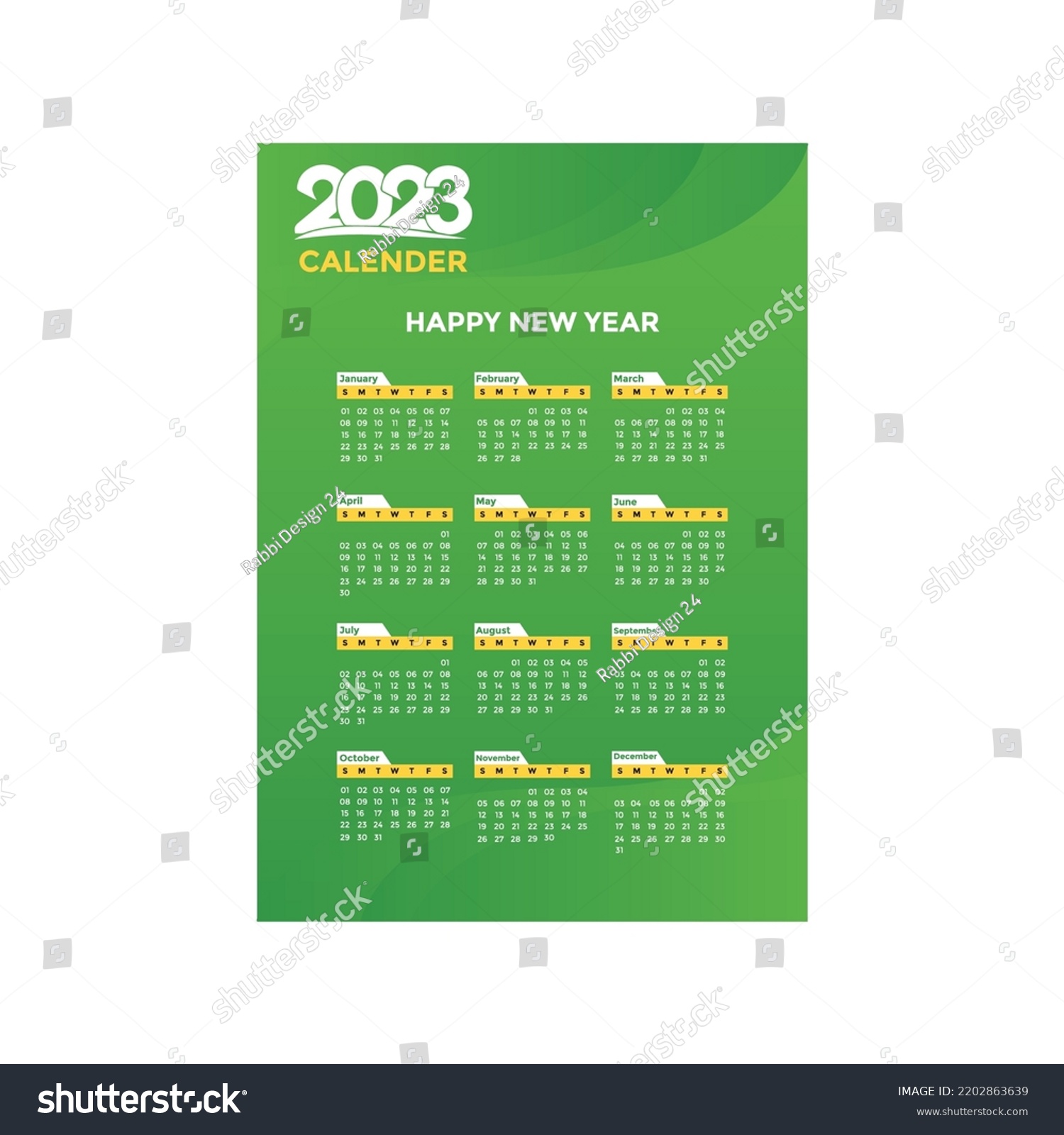 2022-new-year-simple-calendar-template-stock-vector-royalty-free