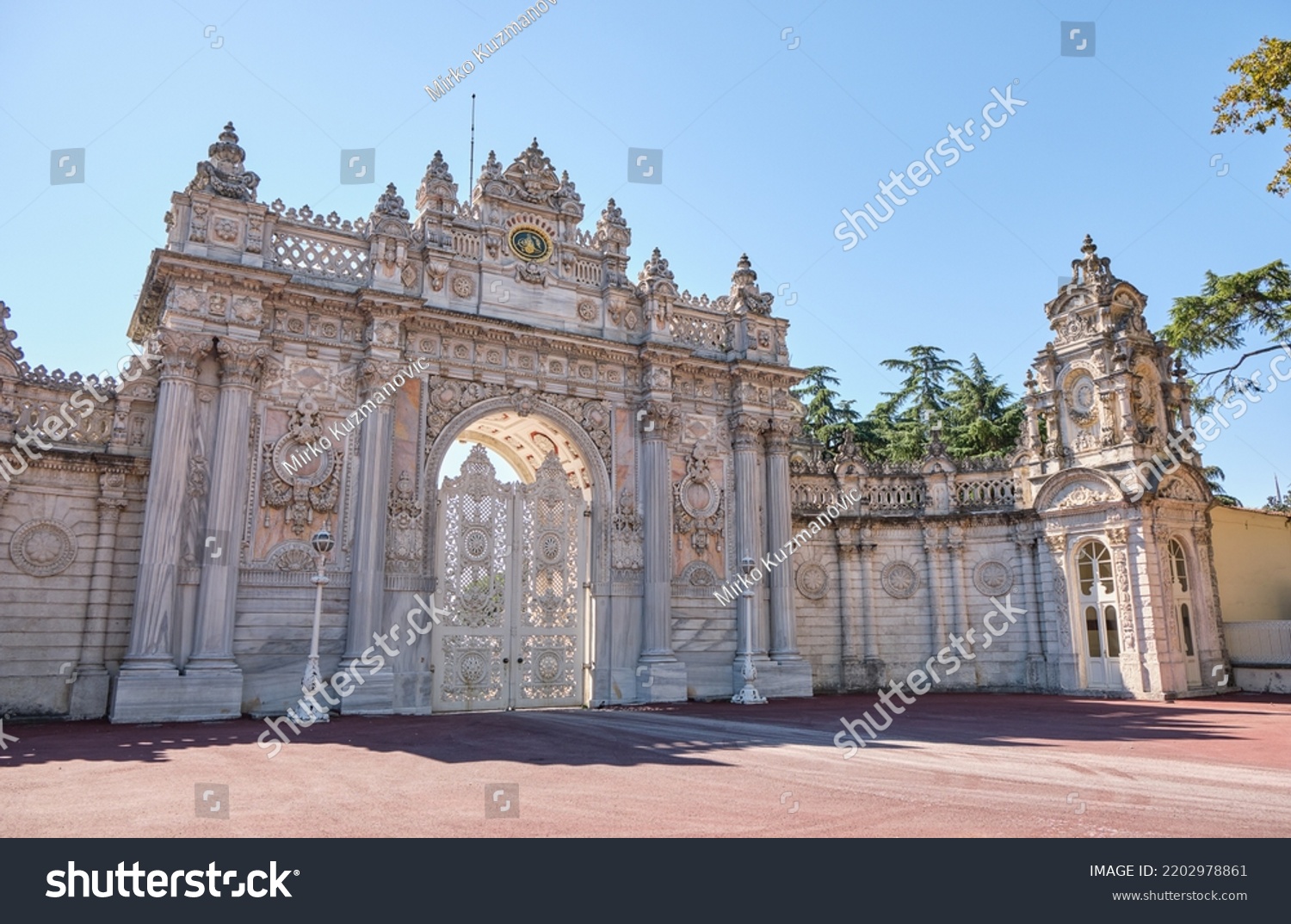 Dolmabahce Sarayi Museum Ottoman Sultans Palace Stock Photo 2202978861 ...