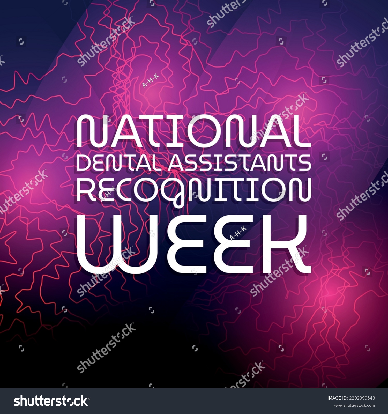 National Dental Assistants Recognition Week Design Stock Vector