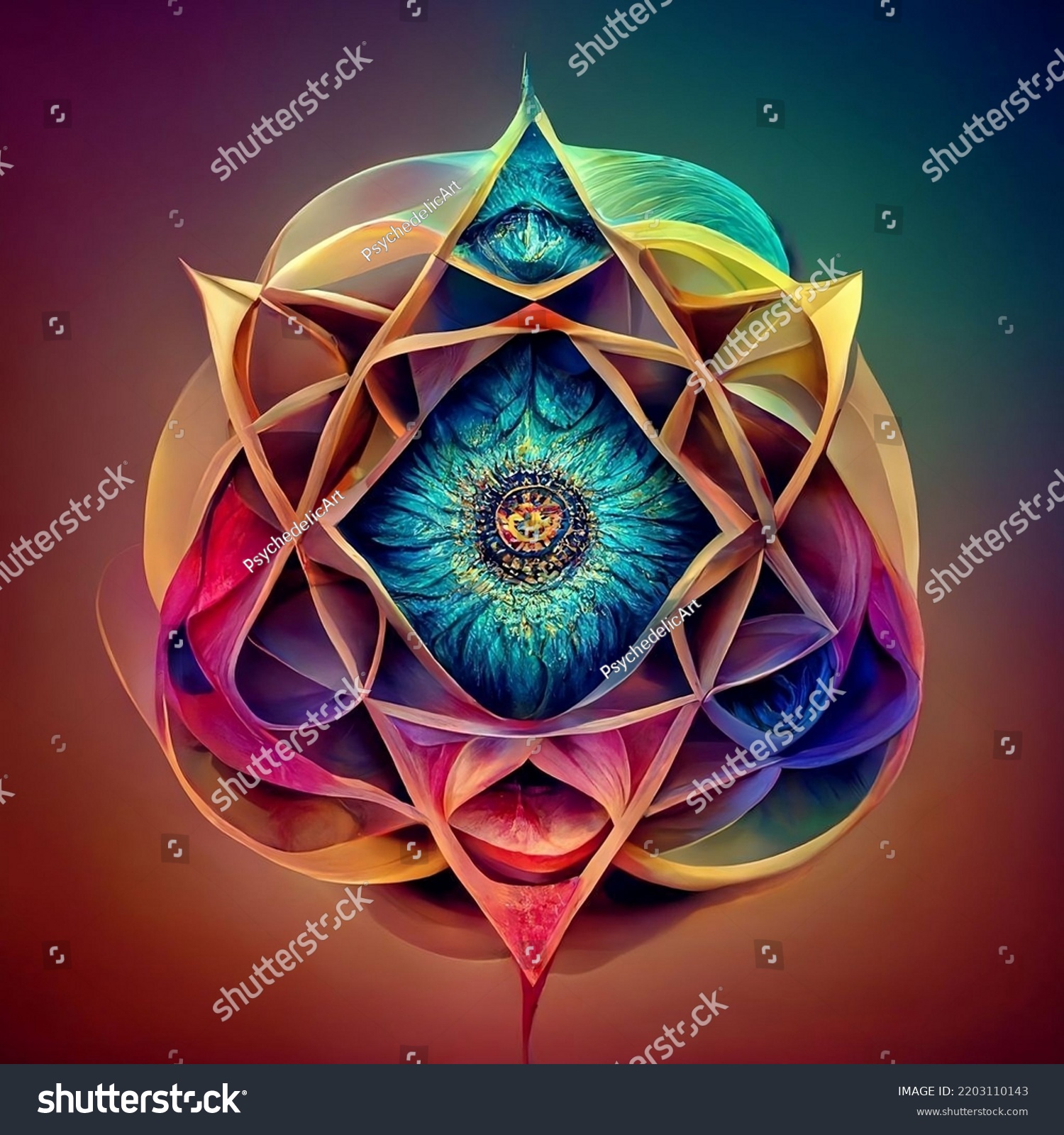 Psychedelic Sacred Geometry Signs Symbols Stock Illustration 2203110143 Shutterstock