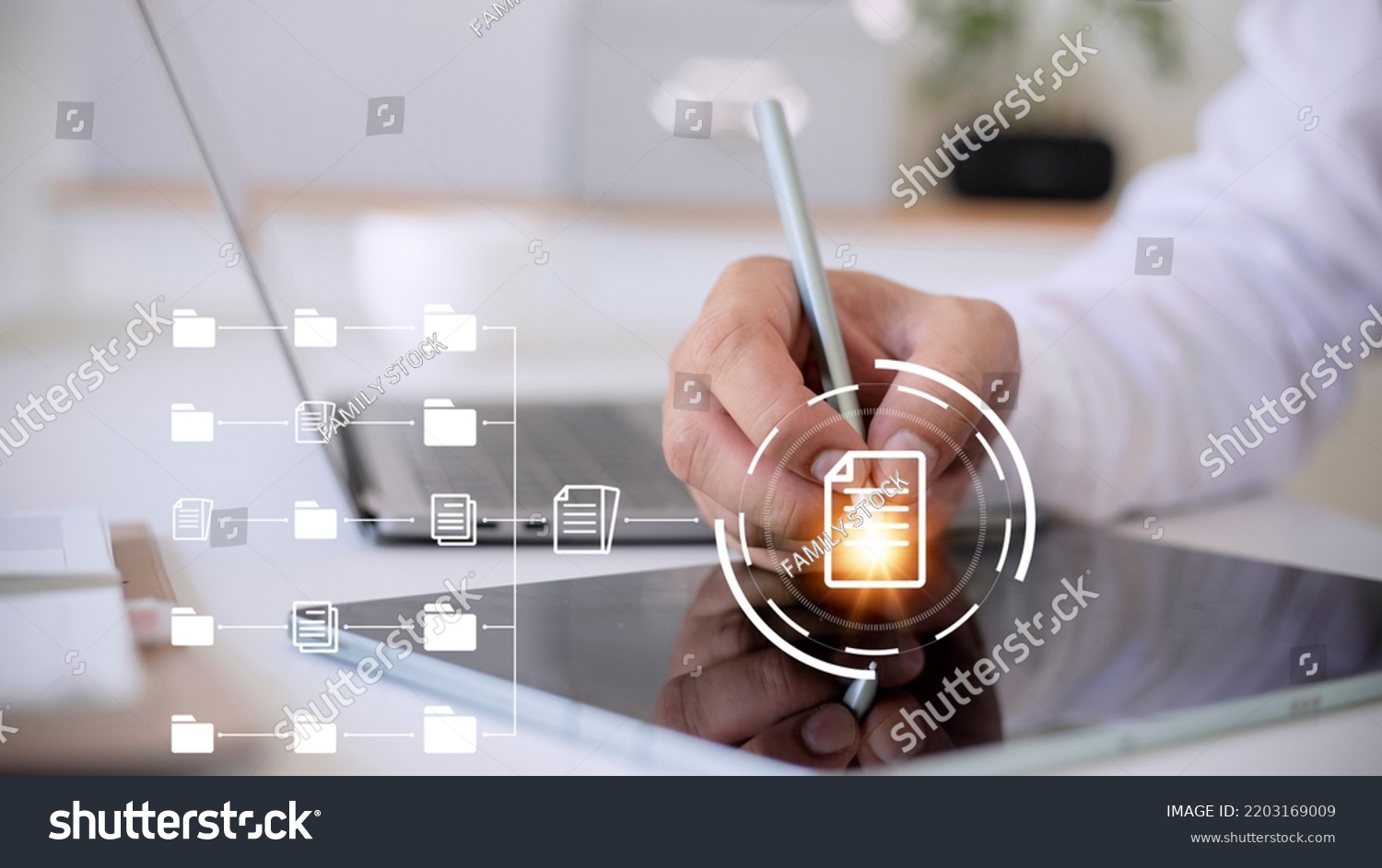 Document Management System Dms Being Setup Stock Photo 2203169009 ...