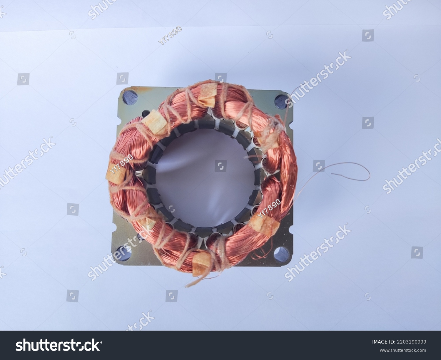 Stock Photo Karawang Indonesia September Electronic Parts Of Electrical Equipment The Copper Coil 2203190999 