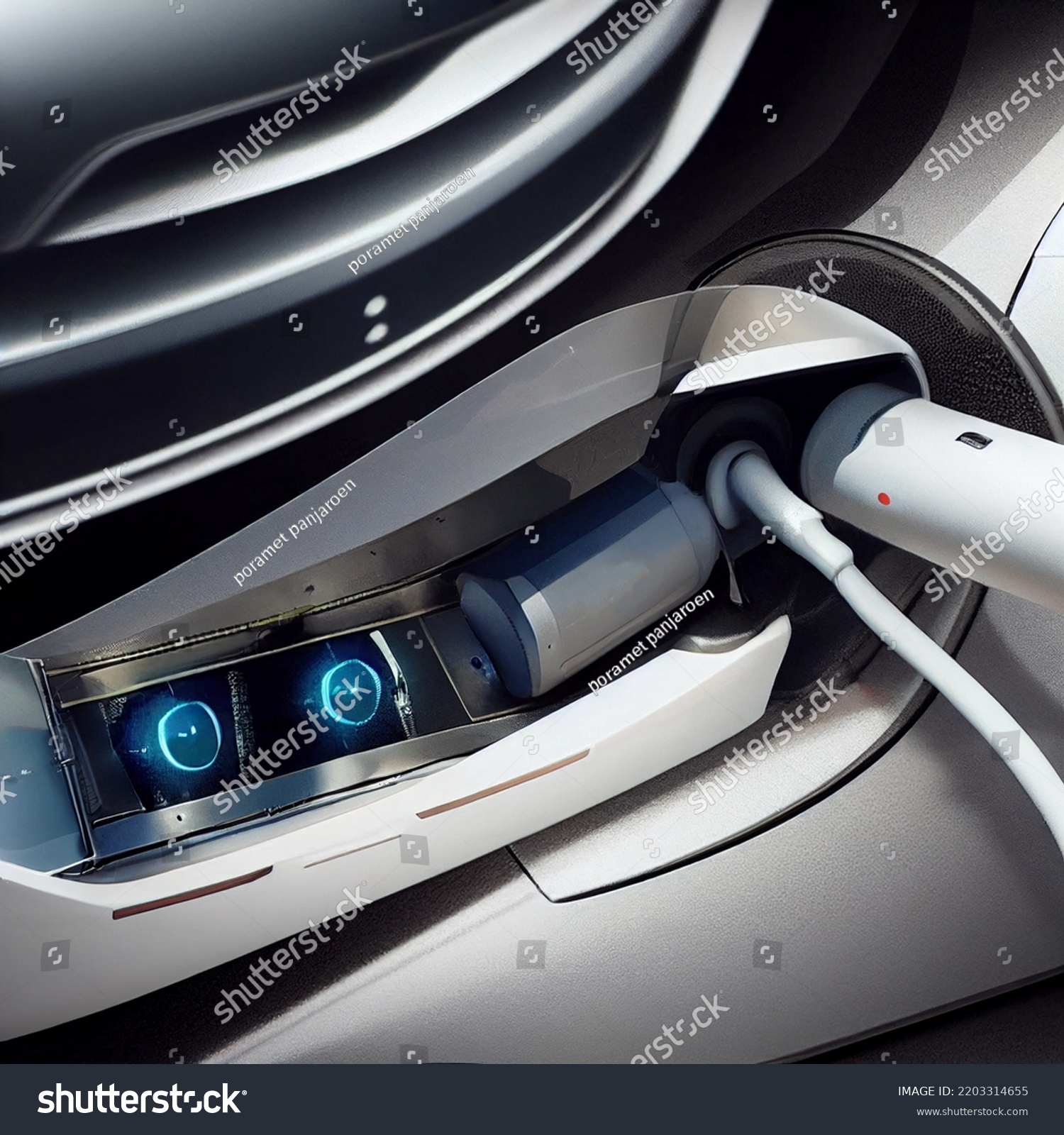 Emobility Electric Car Charging Battery Concept Stock Illustration 2203314655 Shutterstock