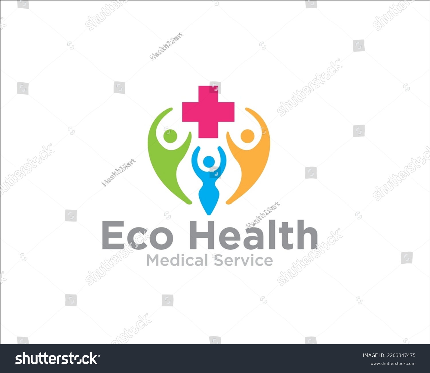 Family Health Care Logo Designs Medical Stock Vector (Royalty Free ...