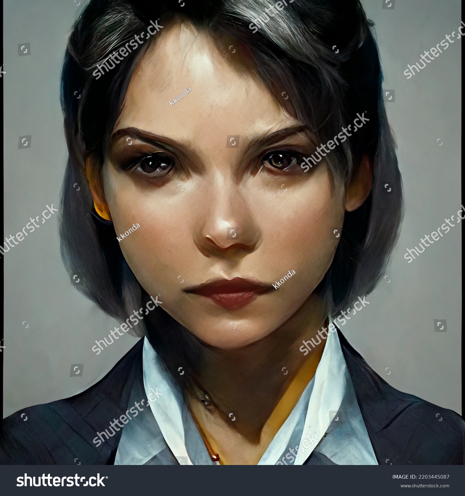 Profile Picture Strong Female Boss Leader Stock Illustration 2203445087 Shutterstock 