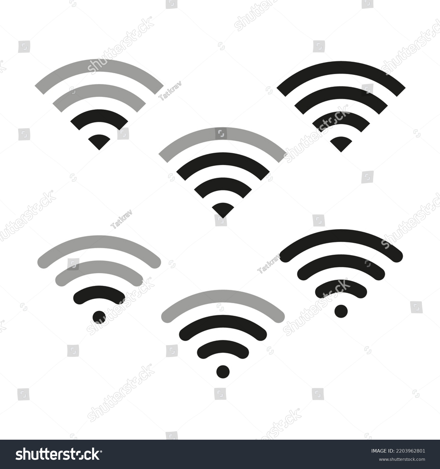 Icons Internet Network Phone Icon Set Stock Vector (Royalty Free ...