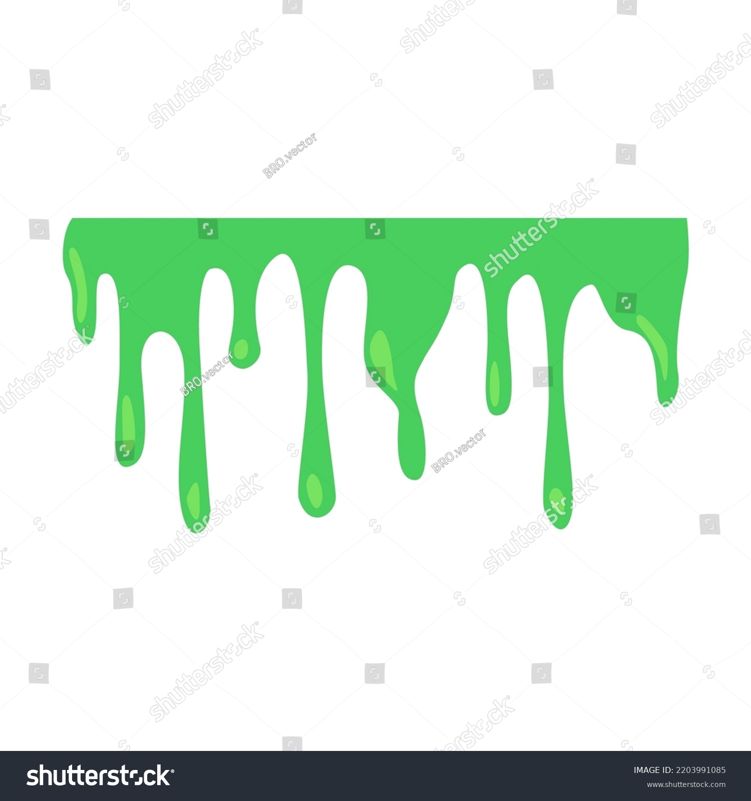 Toxic Green Slime Flat Design Cartoon Stock Vector Royalty Free 2203991085 Shutterstock 1361