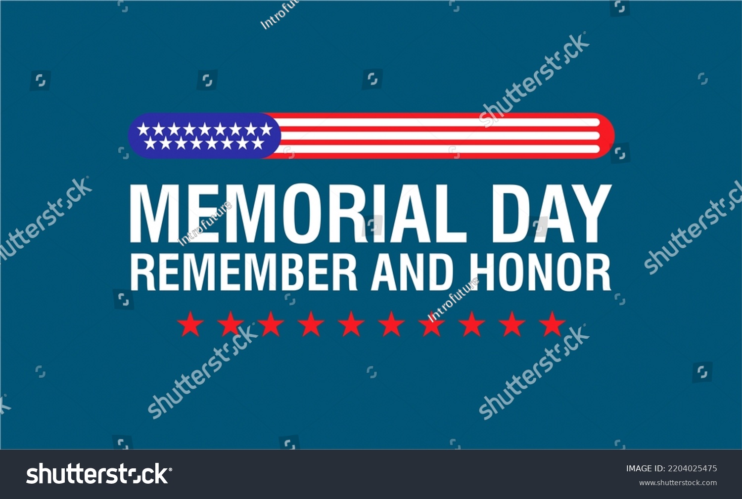 Happy Memorial Day Poster Background Remember Stock Illustration ...