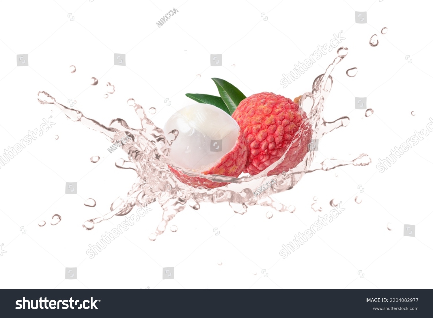 Lychee Fruit Juice Splash Isolated On Stock Photo 2204082977 | Shutterstock