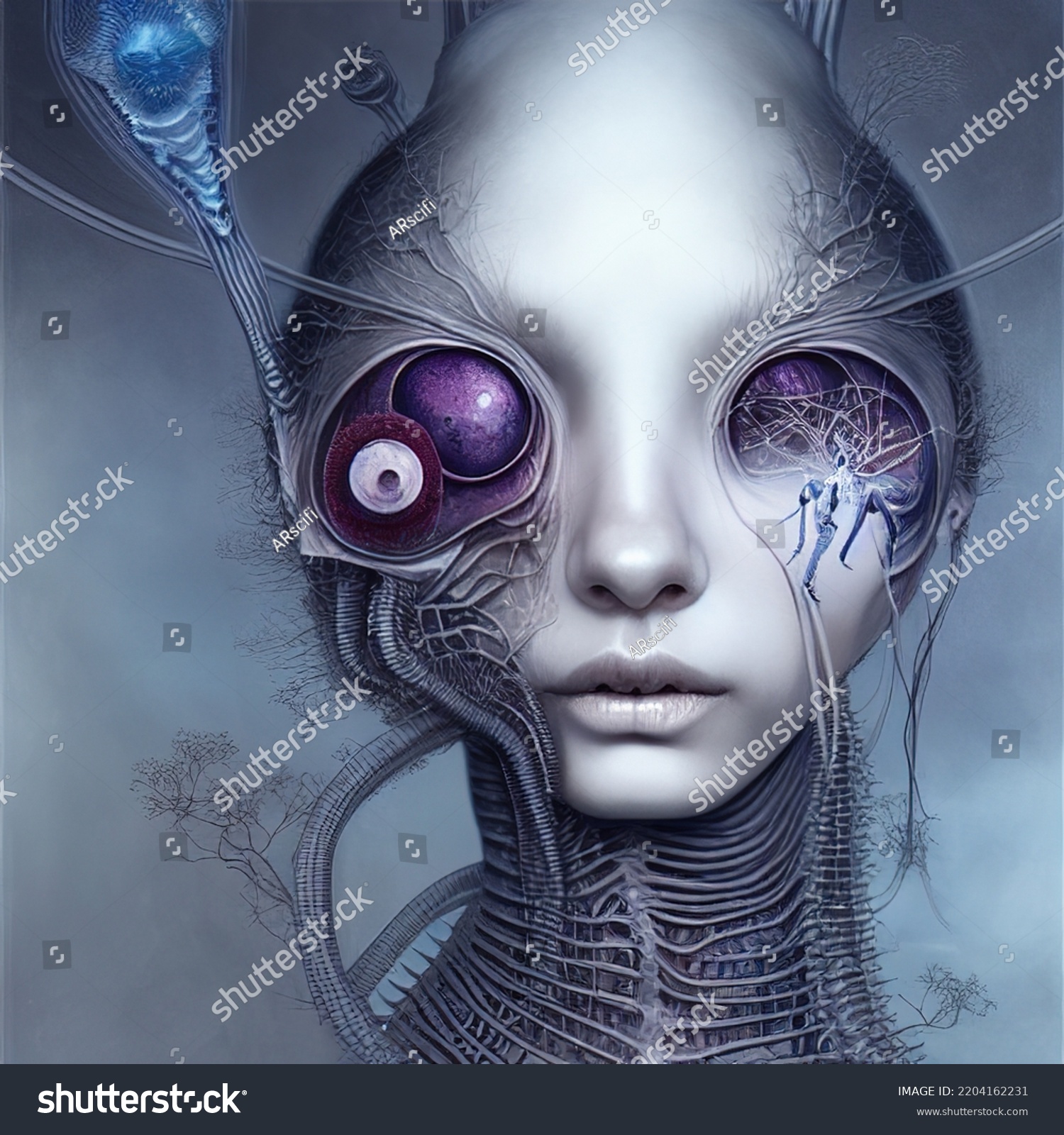 3d Rendering 3d Illustration Alien Humanoid Stock Illustration 2204162231 Shutterstock 