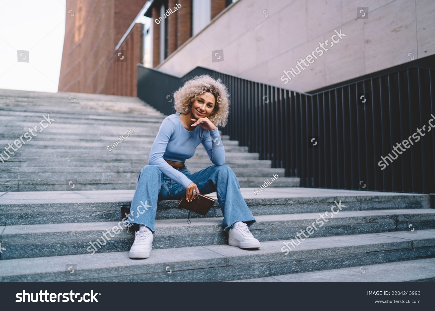 Full Body Positive Black Woman Afro Stock Photo 2204243993 | Shutterstock