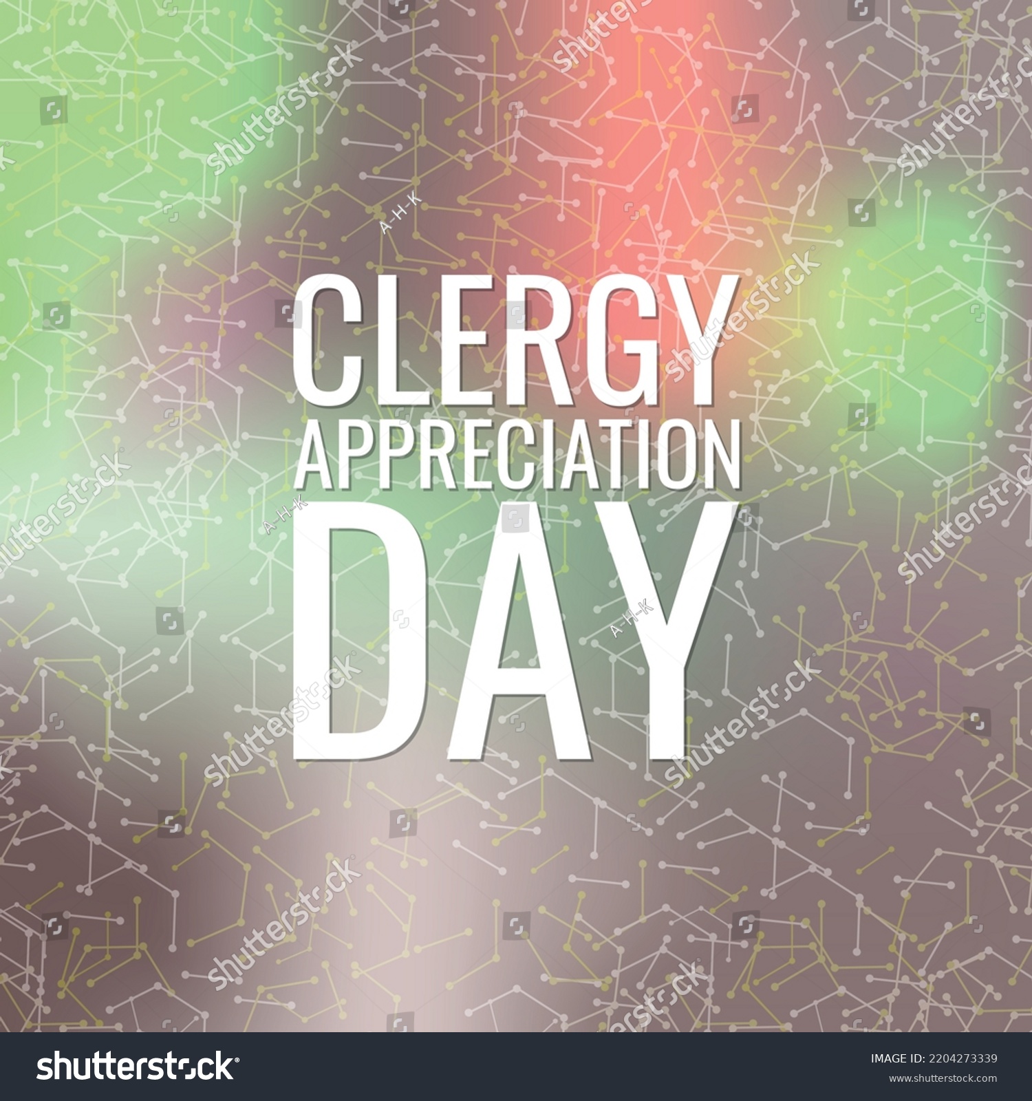 Clergy Appreciation Day Design Suitable Greeting Stock Vector (Royalty