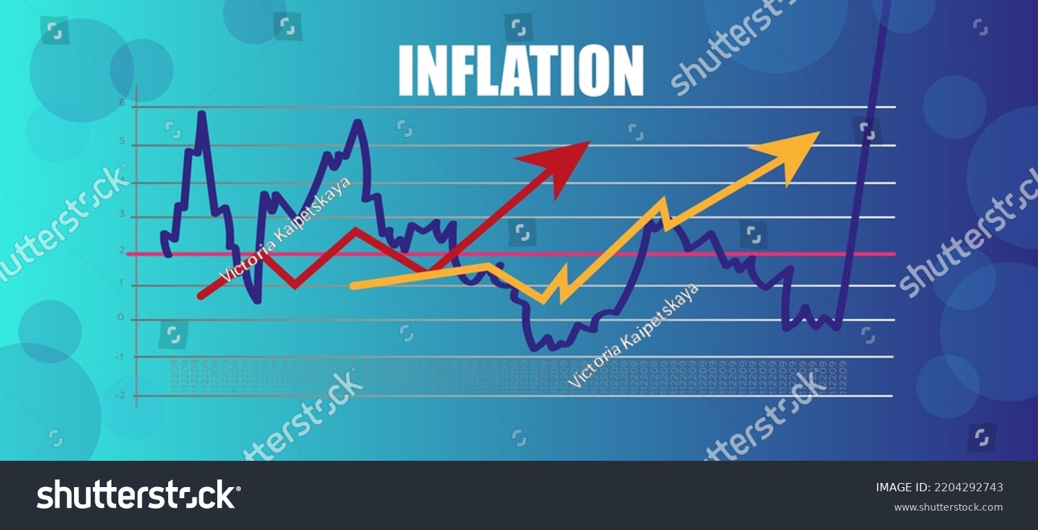 Inflation Arrows Diagrams Vector Illustration Web Stock Vector (Royalty ...