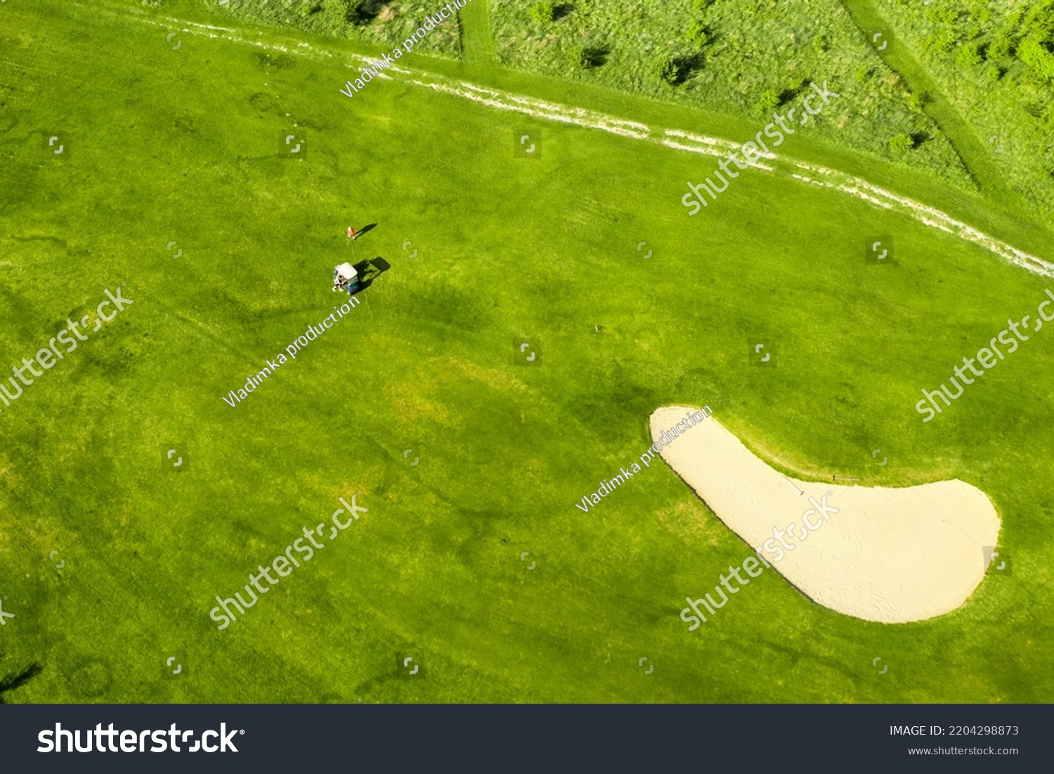 Golf Course Sand Bunker Green Grass Stock Photo 2204298873 | Shutterstock