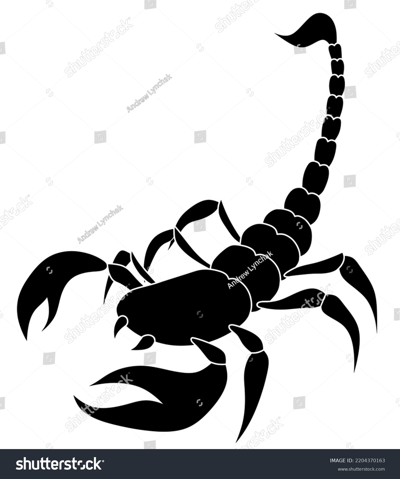 Isolated Illustration Scorpion Scorpion Logo Stock Illustration ...