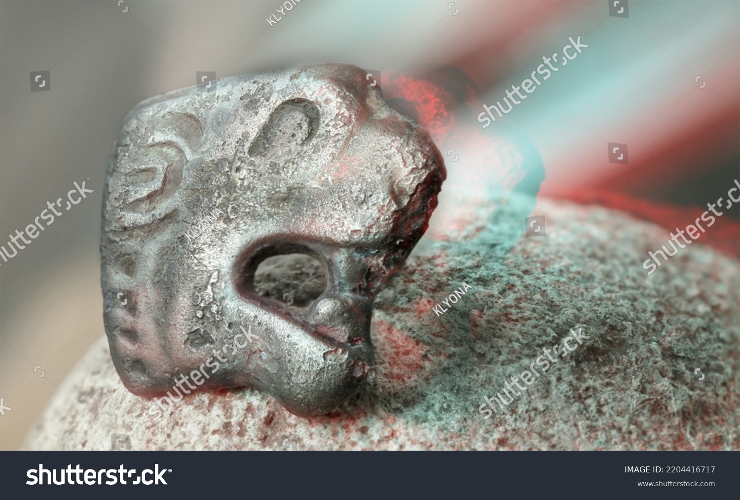 Anaglyph Effect Ancient Objects Scythians Scythian Stock Photo ...