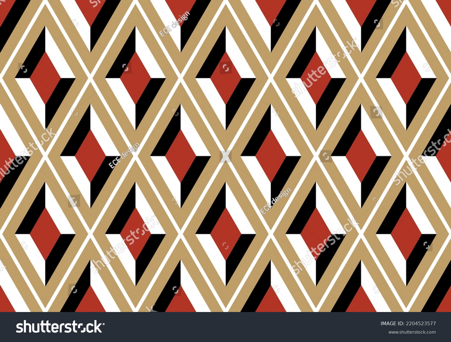 Seamless Abstract Geometric Pattern Vector Illustration Stock Vector Royalty Free