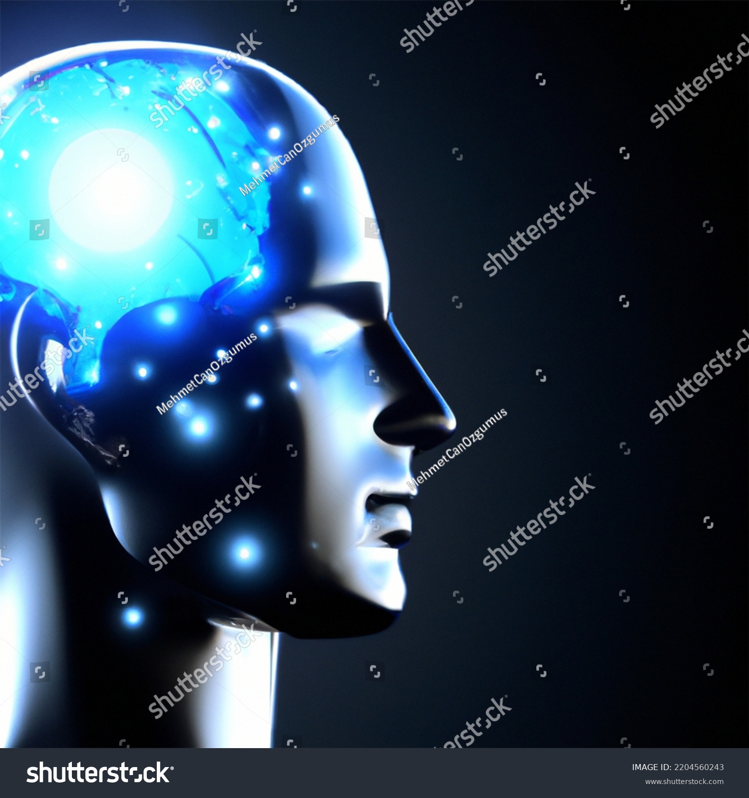 Artificial Intelligence Drawing By Artificial Intelligence Stock Photo