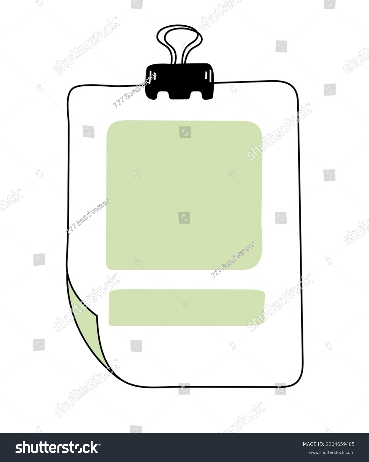 Sketch Stikers Vector Illustration Notes Paper Stock Vector (Royalty ...