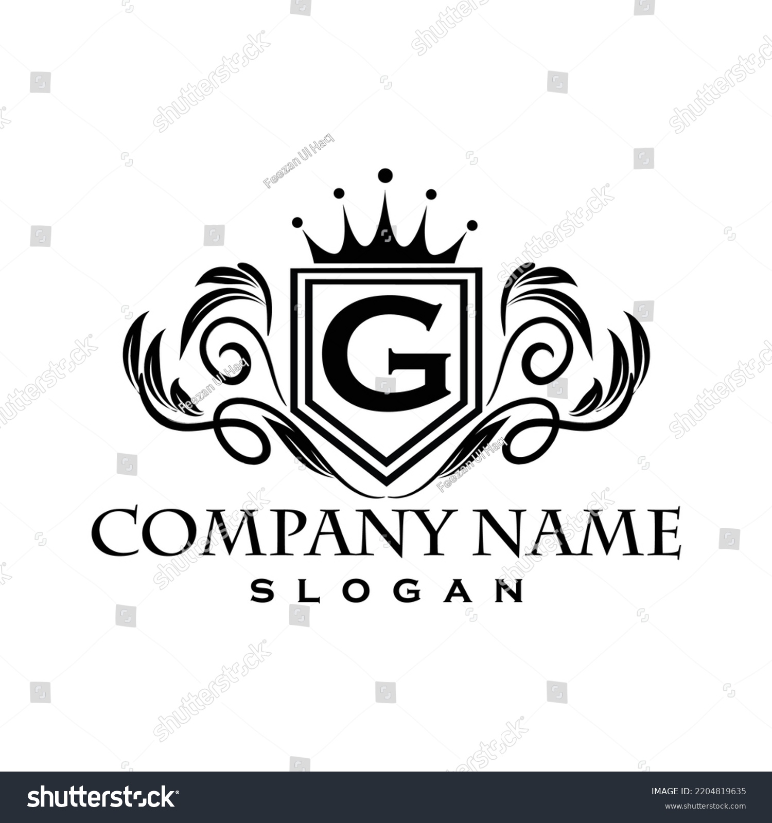 Vintage Classic Royal Logo Design Alphabet Stock Vector Royalty Free Shutterstock