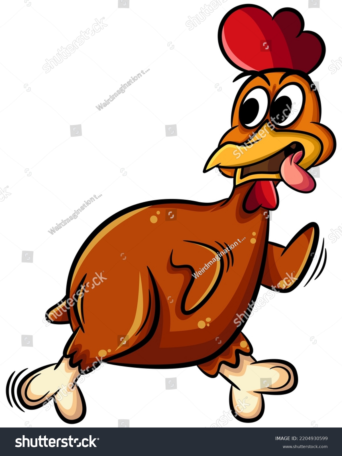 Roast Chicken Cartoon Vector Clip Art Stock Vector (Royalty Free ...