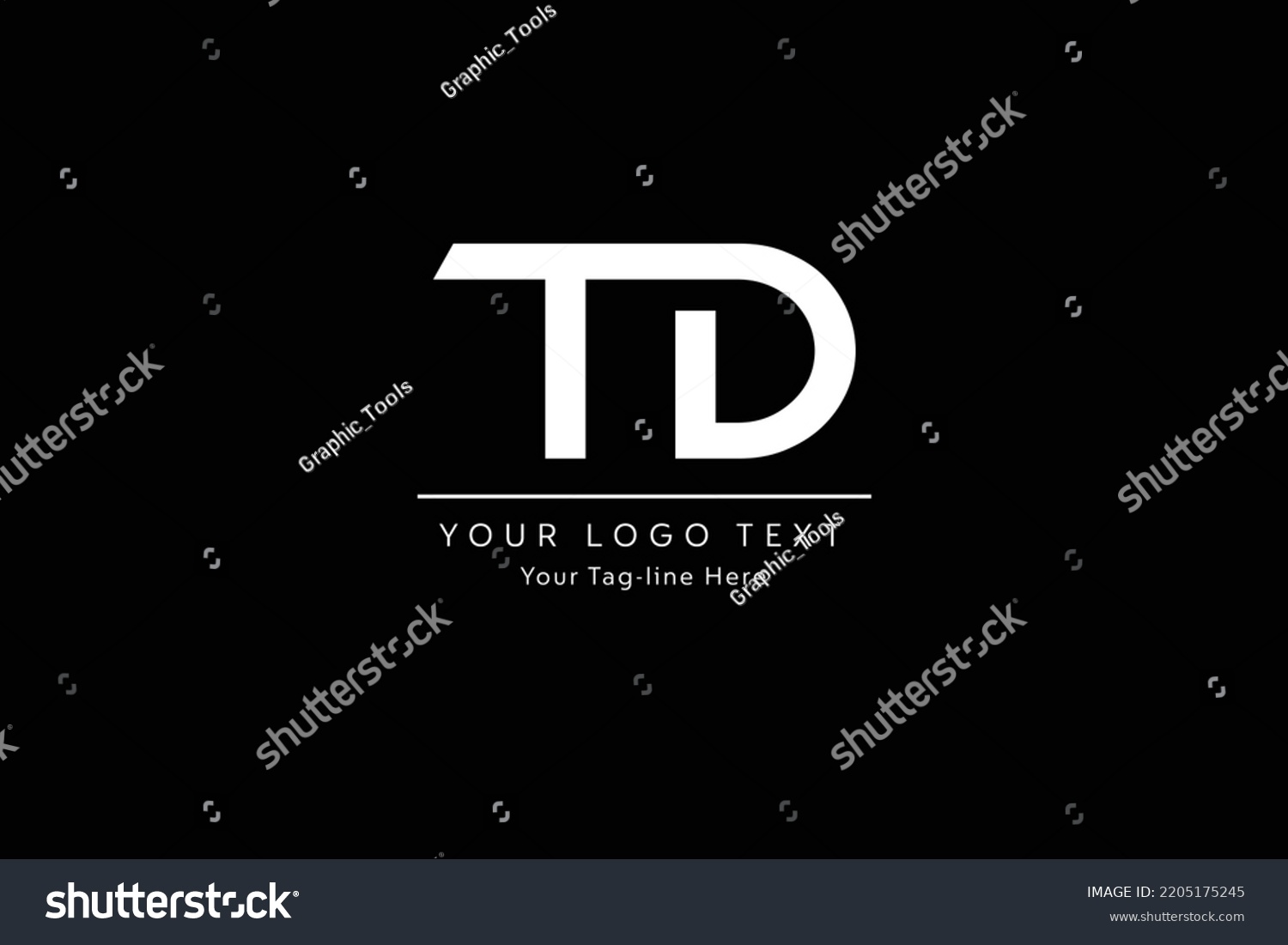 Td Letter Logo Design Creative Modern Stock Vector (Royalty Free ...