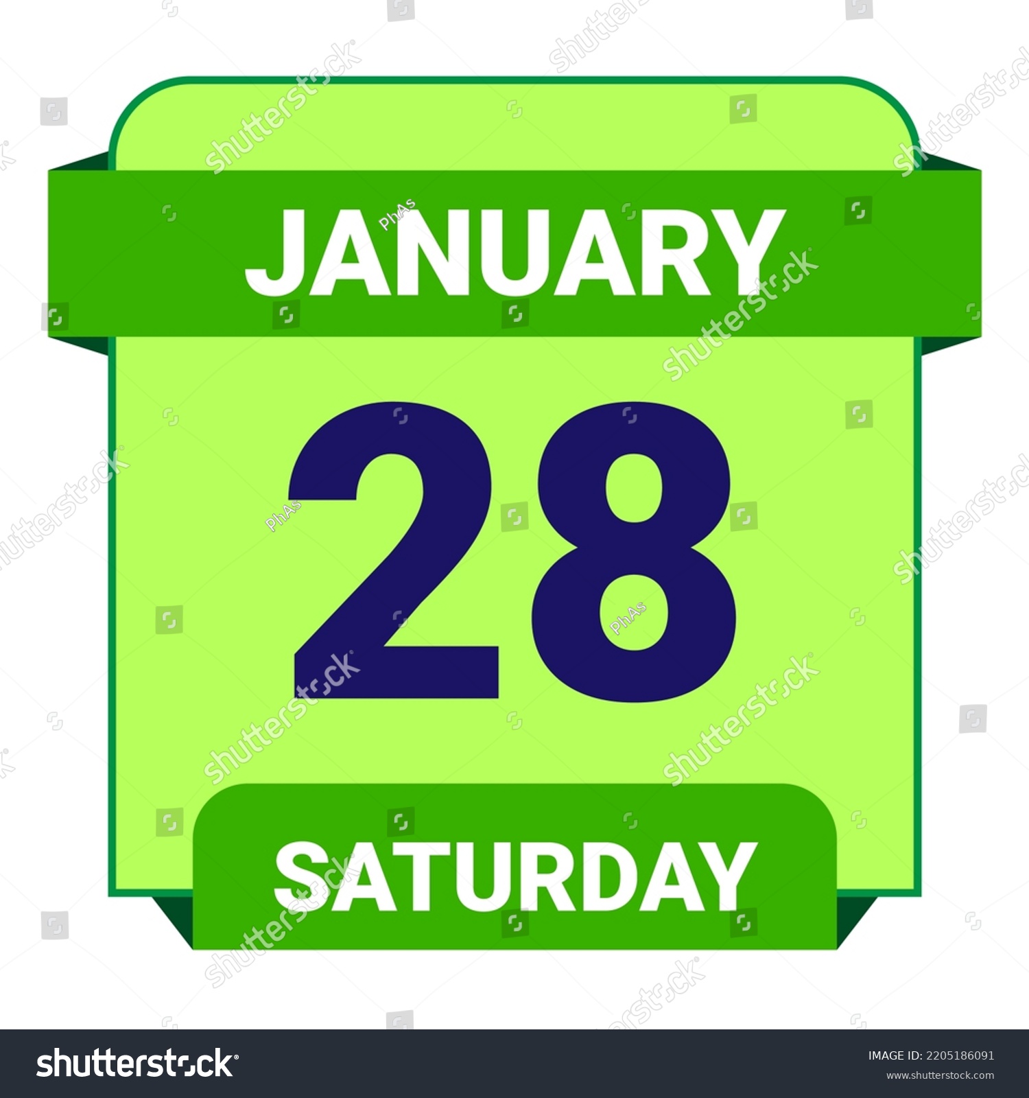 28-january-saturday-date-template-useful-stock-vector-royalty-free