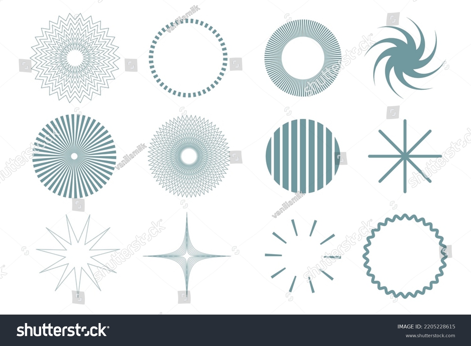 Simple Graphic Element Shape Symbol Icon Stock Vector (Royalty Free ...