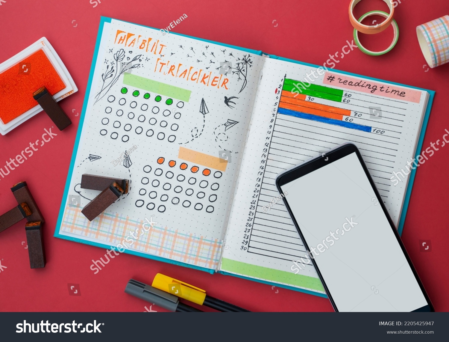 Bullet Journal Page Handwriting Bullet Journalstyle Stock Photo Bullet Journal Page Handwriting Bullet Journalstyle Stock Photo