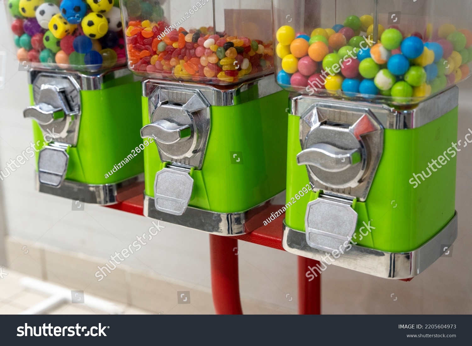 Device Selling Sweets Chewing Gum Installed Stock Photo 2205604973 