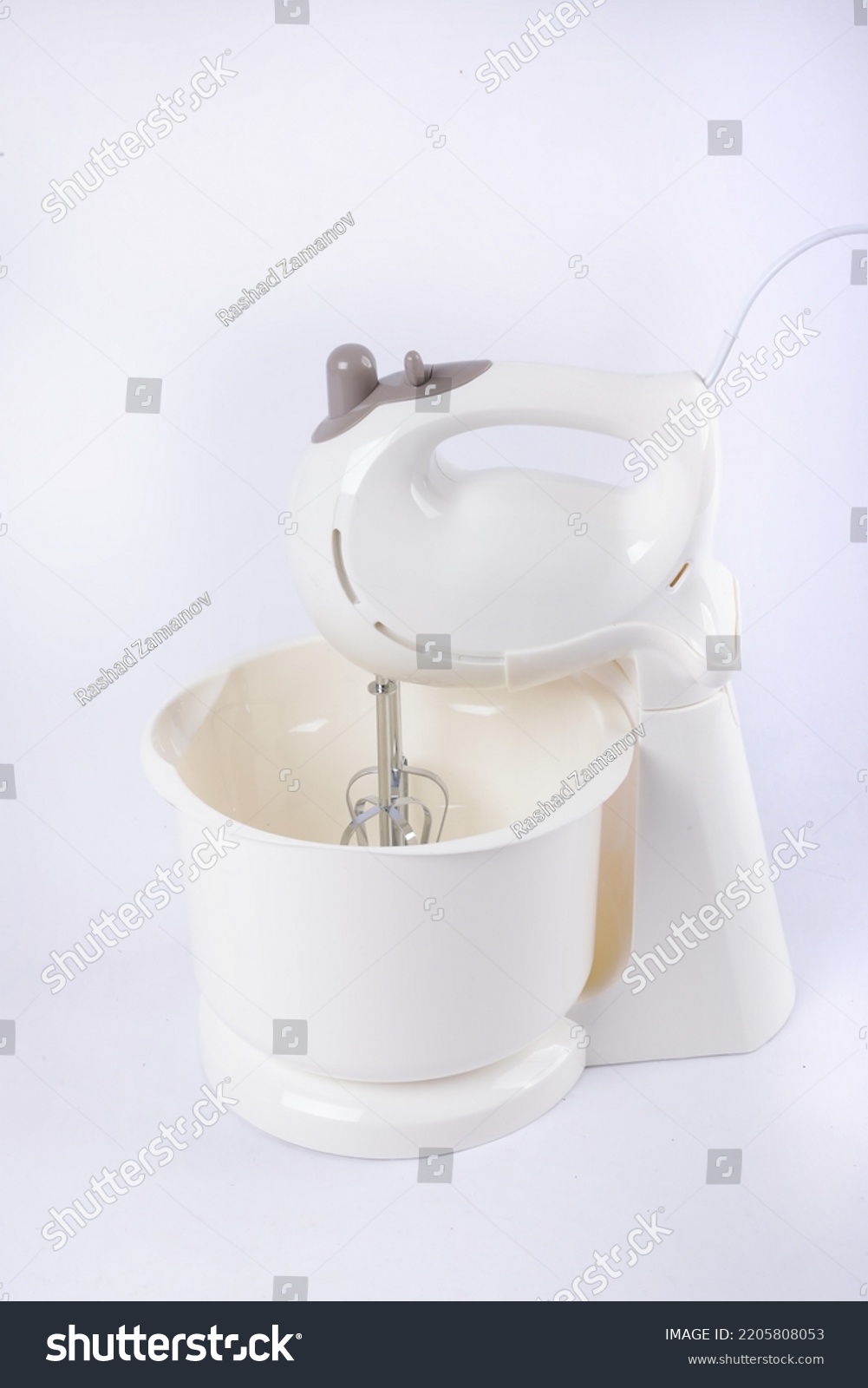 Modern Kitchen Mixer On White Background Stock Photo 2205808053 ...