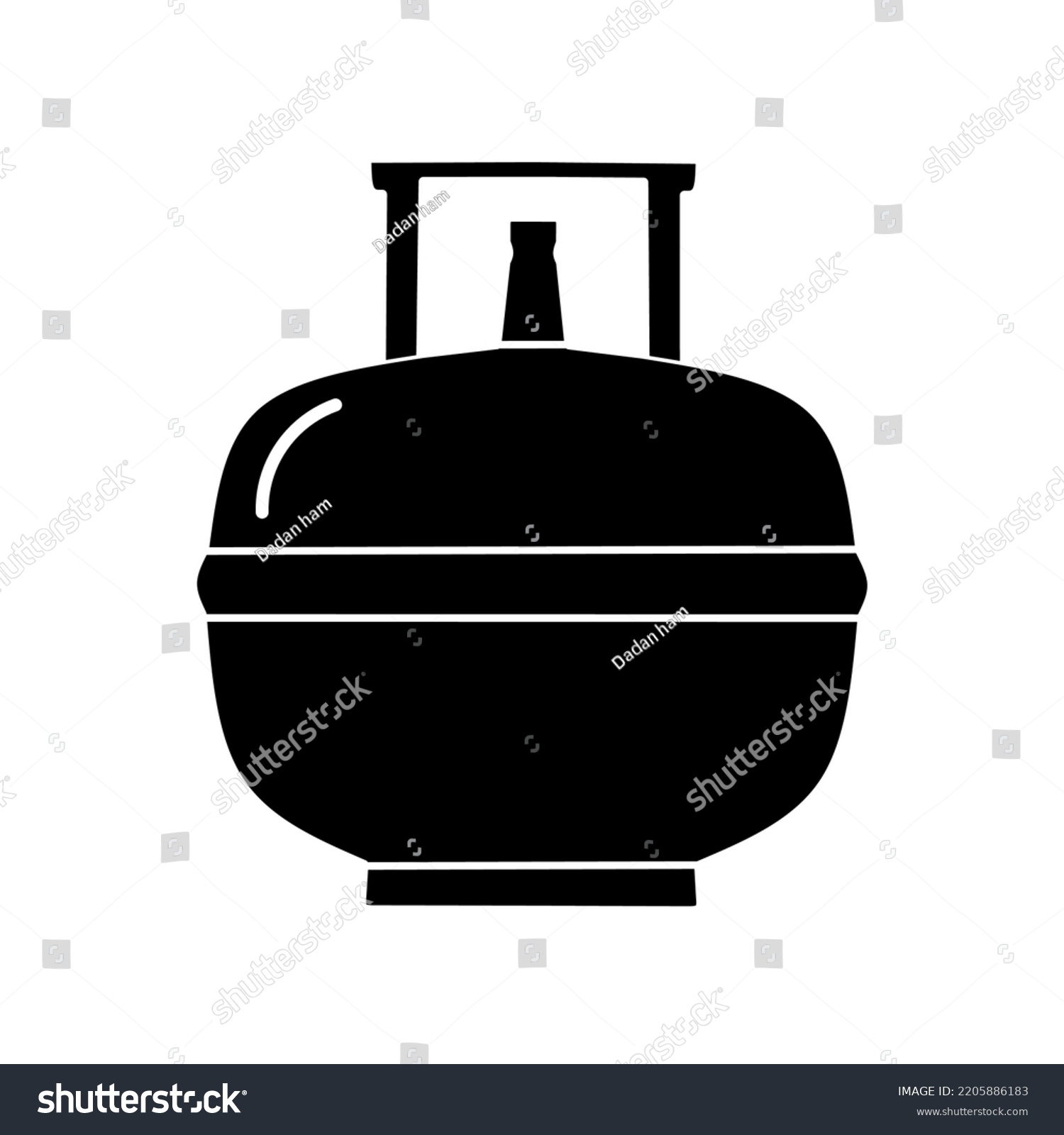 Lpg Gas Cylinder Vector Simple Design Stock Vector (Royalty Free ...