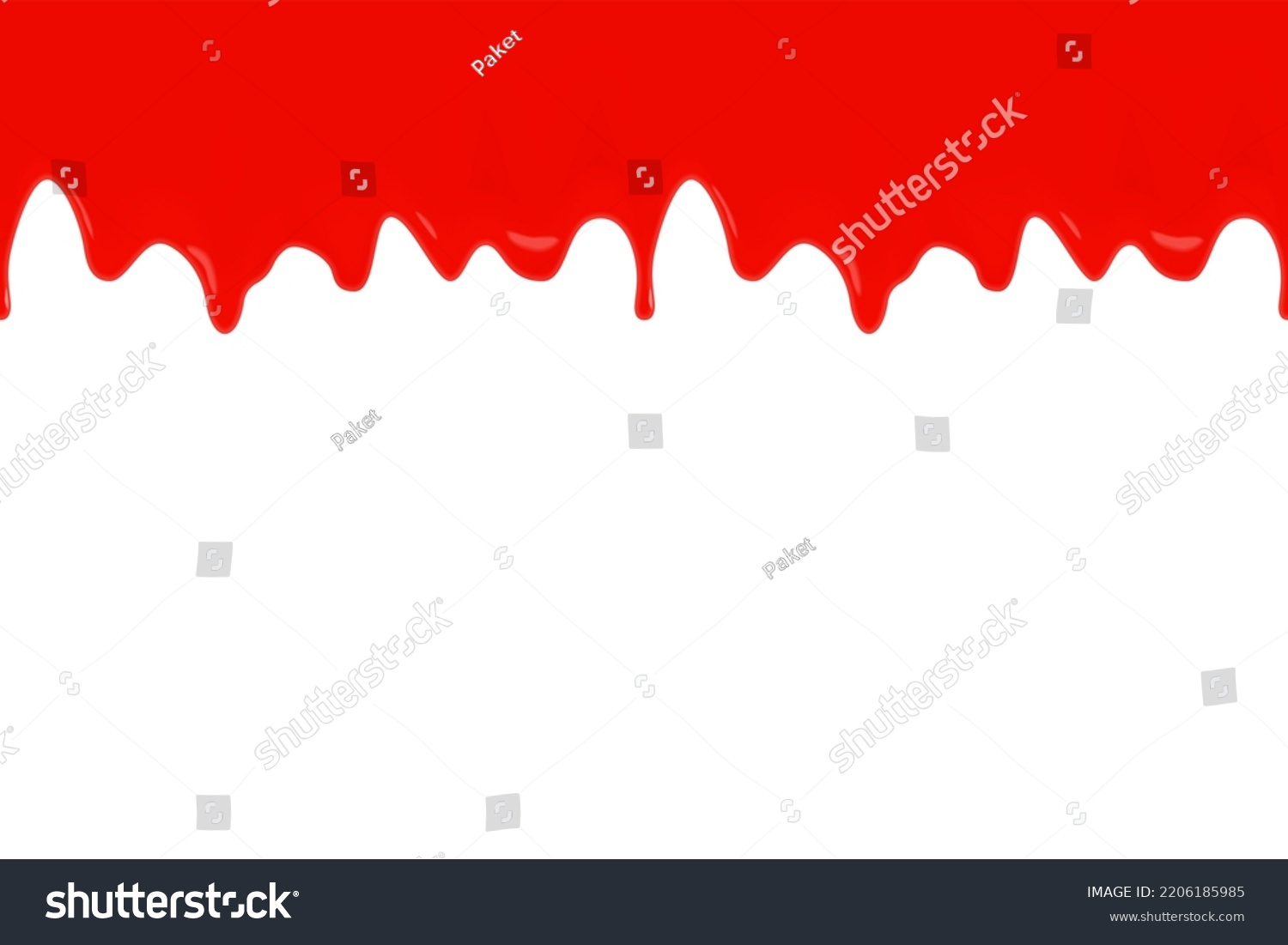 Red Blood Paint Dripping Banner Border Stock Vector (Royalty Free ...