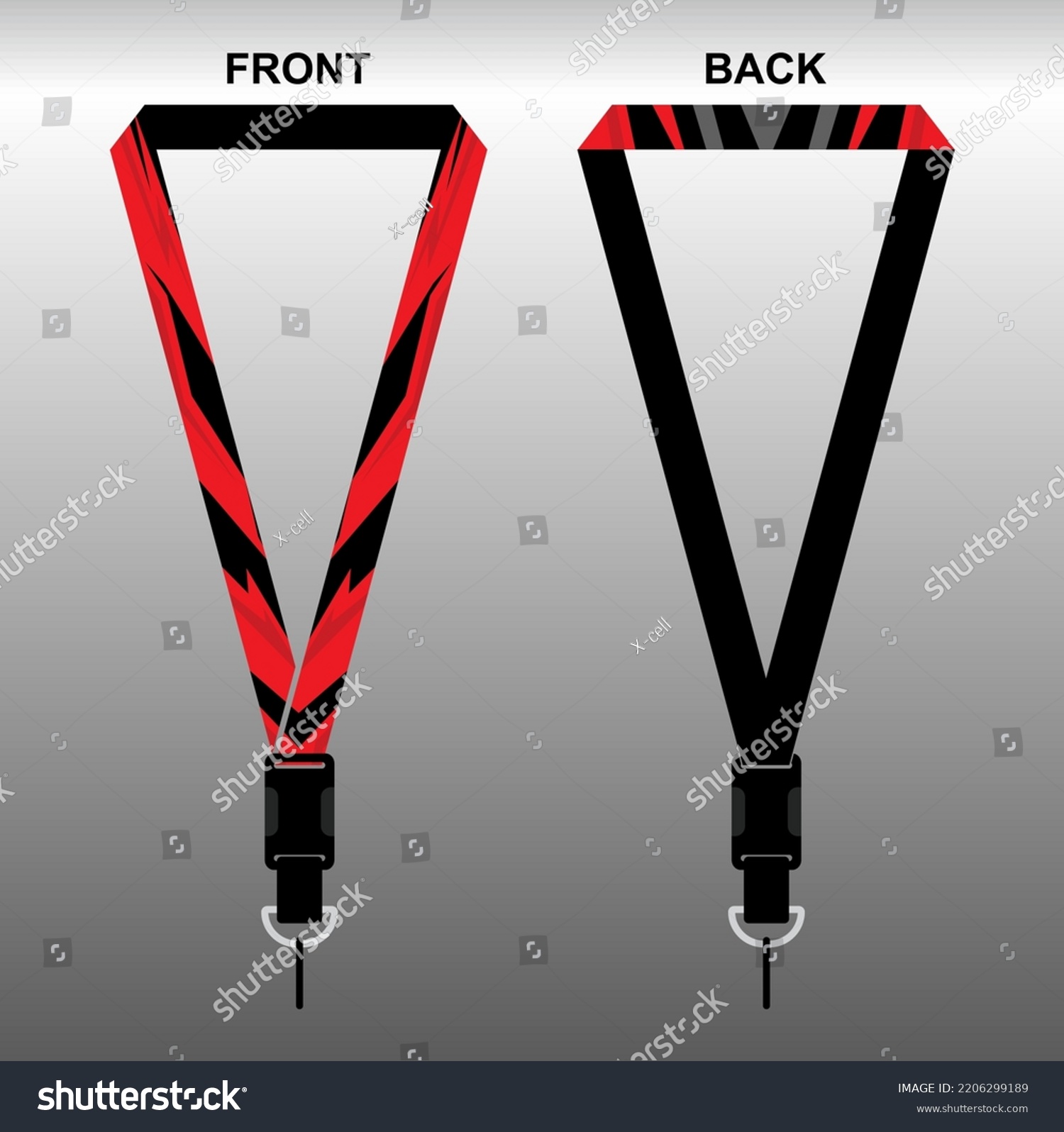 Lanyard Design Inspiration Your Company Desain Stock Vector (Royalty ...