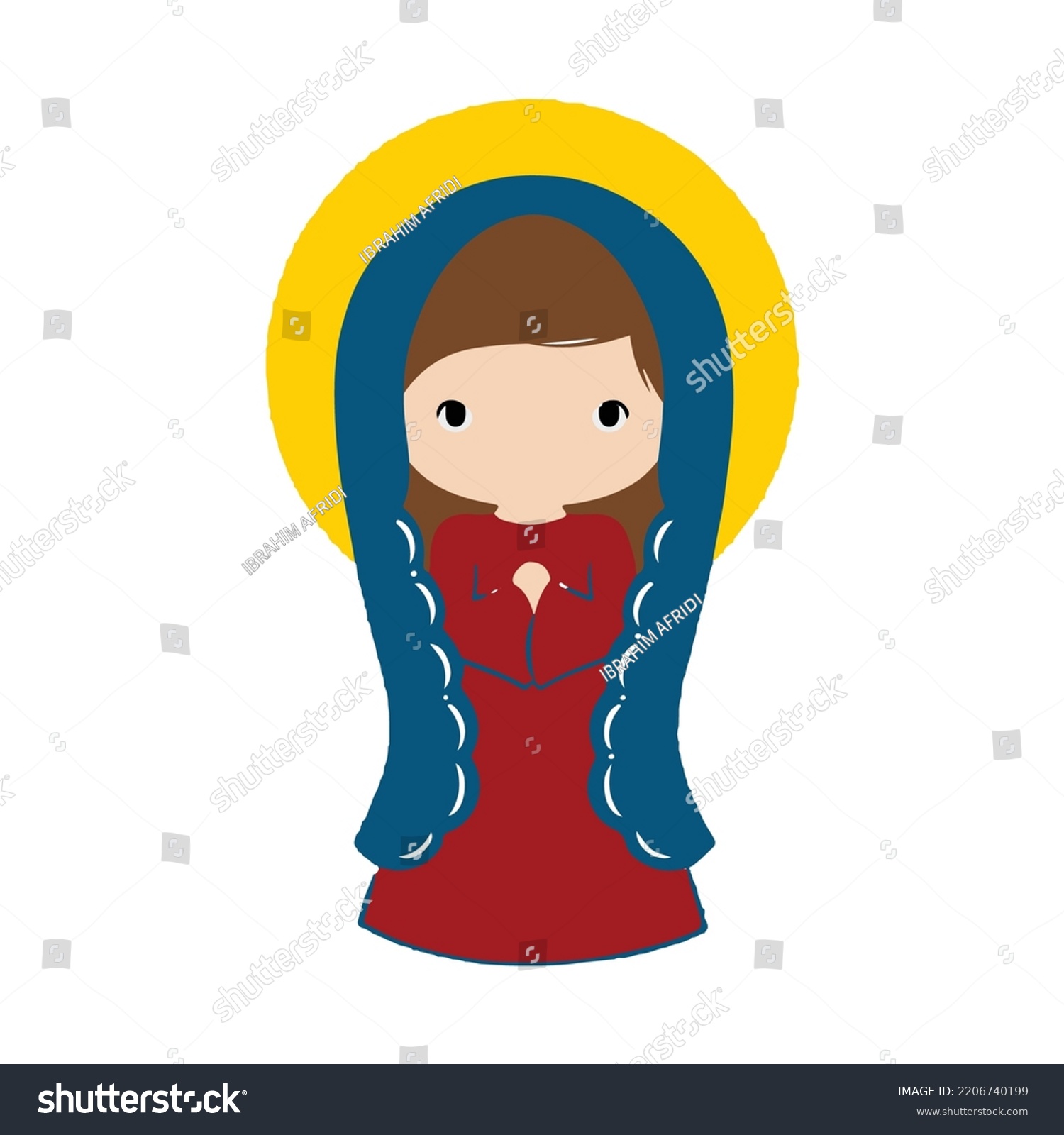 Virgen De Guadalupe Vector Art On Stock Vector (Royalty Free ...