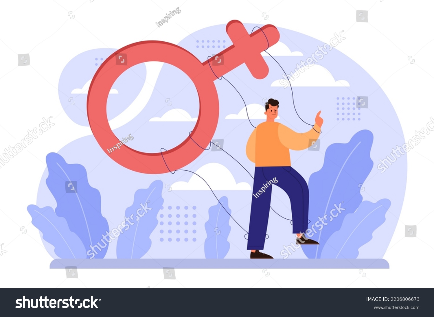 Gender Inequality Concept Bias Sexism Workplace Stock Vector Royalty Free 2206806673 6611