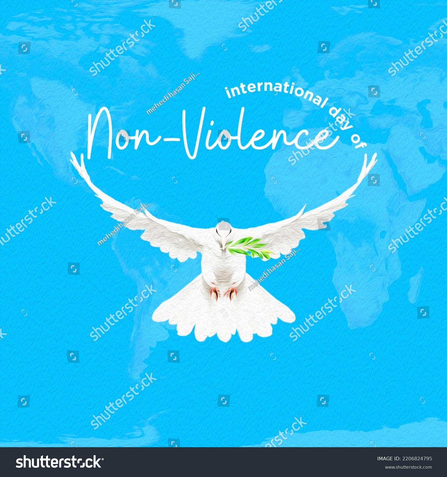 International Day Tolerance 3d Oil Painting Stock Illustration ...