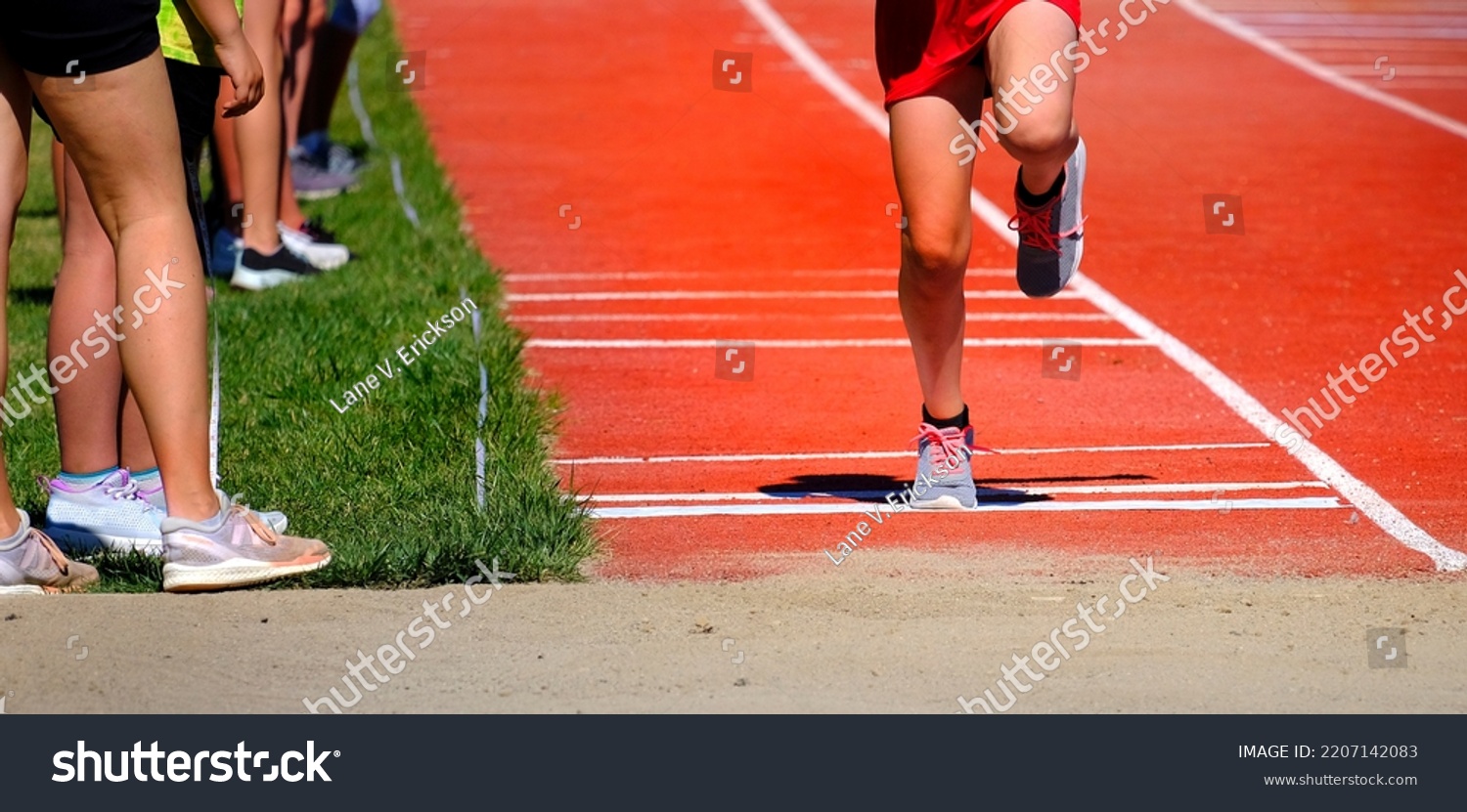 Long Jump Competition Track Field Athlete Stock Photo 2207142083