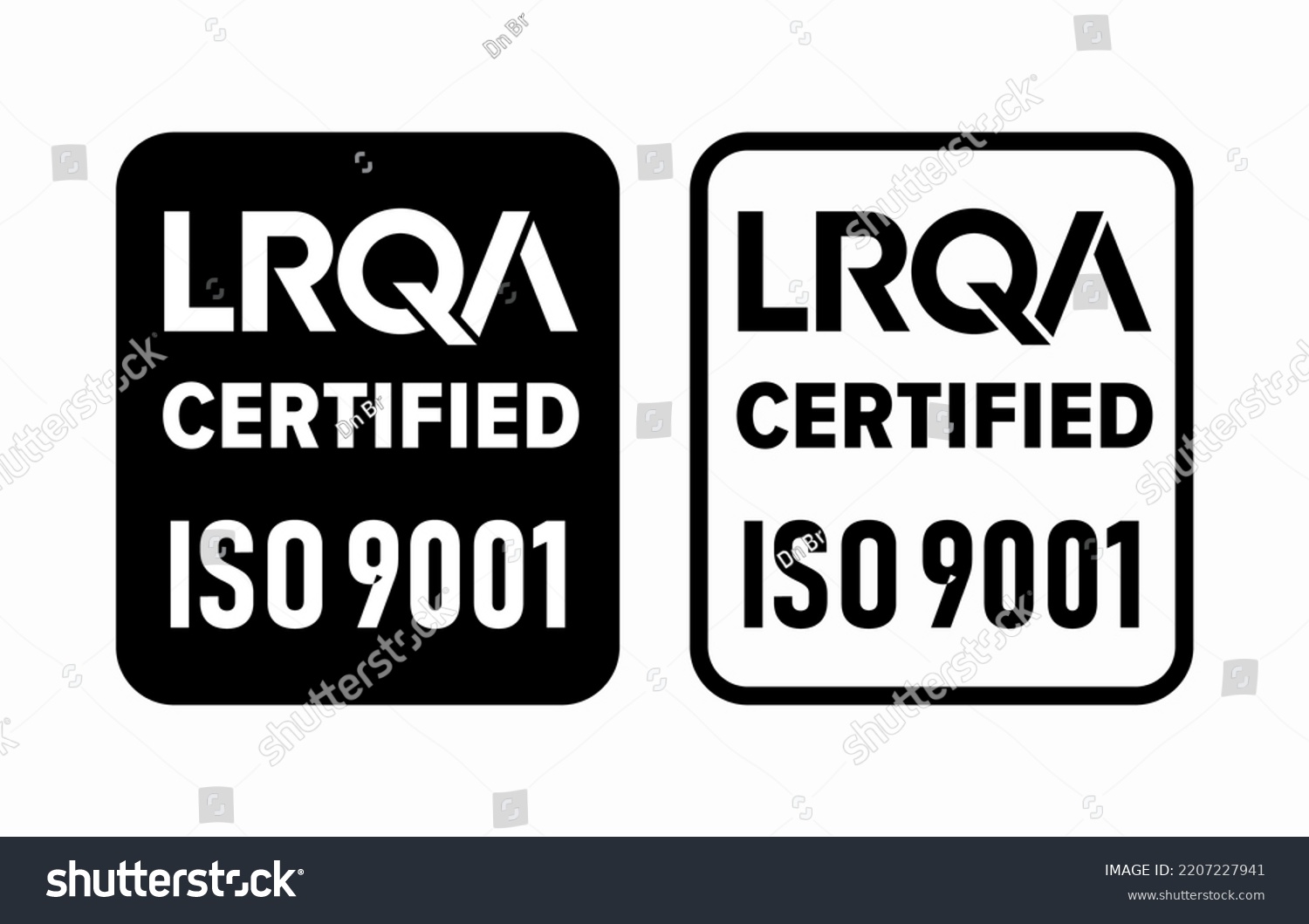 Lrqa Iso 9001 Vector Information Sign Stock Vector (Royalty Free ...