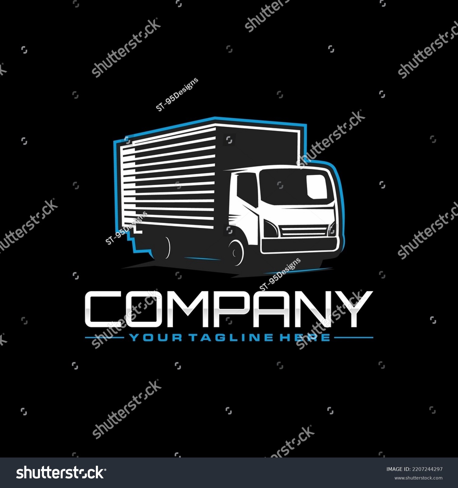 Truck Box Logo Truck Delivery Logo Stock Vector (Royalty Free ...