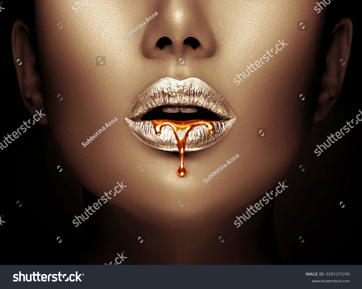 Lipstick Dripping Paint Drips Lipgloss Dripping Stock Photo Shutterstock